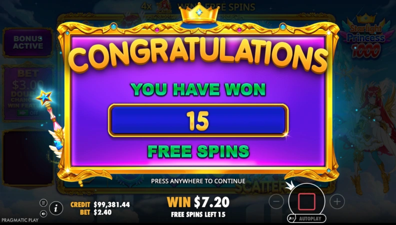 Starlight Princess 1000 Slot Rotiri Gratuite