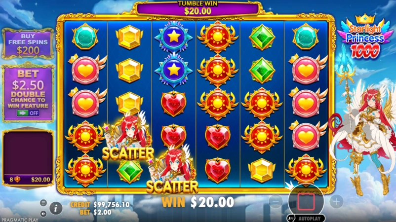 Starlight Princess 1000 Slot Wilds